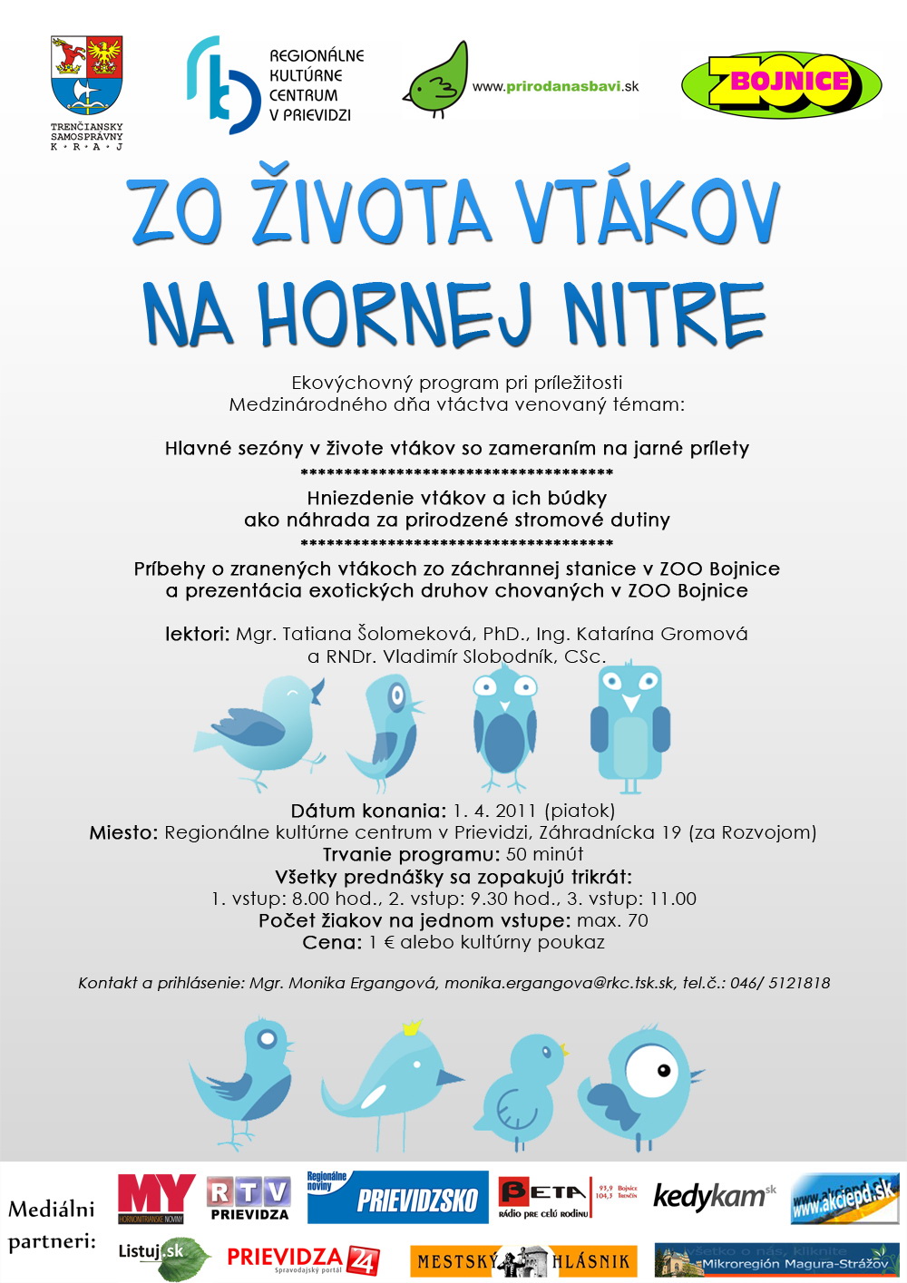 Zo života vtákov na hornej Nitre - plagát